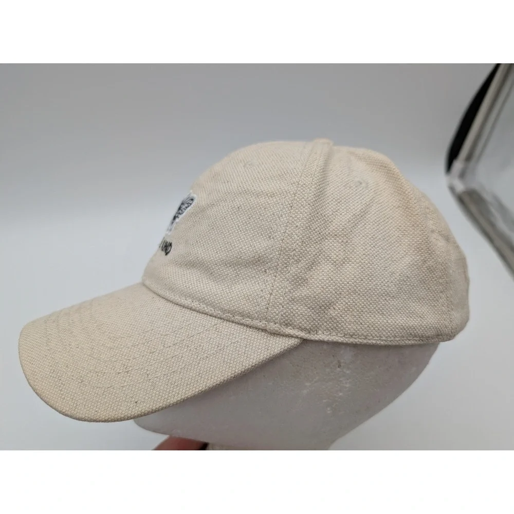 Bee Kind Embroidered Baseball Cap Beige Canvas Adjustable Strap Back Hat OSFM